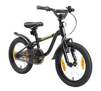 LÖWENRAD Vélo Enfant pour Garcons et Filles de 4-5 Ans | Bicyclette Enfant 16" Pouces avec Freins | Noir