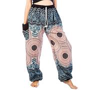 Lofbaz Femme Drawstring Rose 1 Harem Boho Génie Pantalon Blanc M