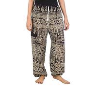 Lofbaz Femme Froussard Drawstring Harem Génie Boho Pantalon Noir XL
