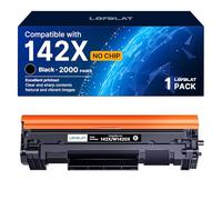 LOFBLAT 142X 142A Toner Compatible pour HP 142X 142A 142X W1420A W1420X Toner pour HP LaserJet MFP M140w M140 M139w M110 M110w (Noir, 1-Pack, sans Puce)
