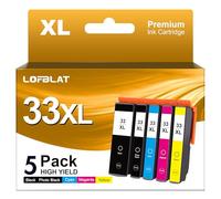 LOFBLAT 33XL Cartouches d'encre Compatibles pour Epson XP 7100 33XL pour Epson Expression Premium XP-540 XP-530 XP-830 XP-7100 XP-900 XP-640 XP-630 XP-635 XP-645