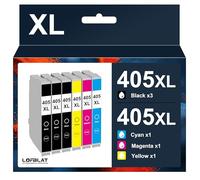 LOFBLAT 405XL Cartouches compatibles pour Epson 405 XL Multipack pour Epson Workforce WF-3820DWF WF-3825DWF WF-4820DWF WF-4825DWF WF-4830DTWF WF-7830DTWF WF-7835DTWF (6-Pack)