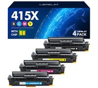 LOFBLAT 415X Toner de Rechange pour HP Color Laserjet Pro MFP M479fdw M479dw M479fdn M454dw M479fnw M454dn W2030X W2032A W2033A W2031A M479 M479 Taille 454 (avec Puce)