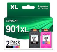 LOFBLAT 901 901XL Cartouches d'encre compatibles pour HP 901xl pour HP Officejet 4500 J4580 J4680 J4524 J4535 J4540 J4550 J4585 J4624 J4660 J4680c J4860 G510. G510a G510g G510n (Noir, Couleur)