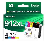 LOFBLAT 912XL 912 XL Compatible pour HP 912 Cartouche d'encre pour HP OfficeJet Pro 8022 8024 8020 8023 pour OfficeJet 8012 8010 8014 8015 8017 Multifonction imprimante (4 Pack)