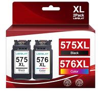 LOFBLAT 575XL 576XL Cartouche d'encre Compatible pour Cartouche 575 et 576 pour Canon PIXMA TS3550i,TR4750i,TR4751i,TS3551i,TS3551 (Noir, Couleur)