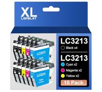 LOFBLAT LC3213 XL LC-3213XL Cartouches d'encre de Rechange pour Brother LC-3213 LC3213 pour Brother MFC-J491DW MFC-J497DW DCP-J572dw DCP-J772DW DCP-J774DW MFC-J890DW MFC-J895DW (10 Pack)