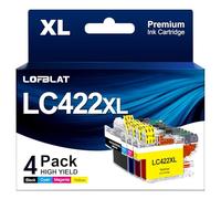 LOFBLAT LC422XL LC422 XL Cartouches d'encre Compatible pour Brother LC422 LC-422XL LC-422XLVAL pour Brother MFC-J5340DW MFC-J6540DW MFC-J6940DW MFC-J5345DW MFC-J5740DW (4 Pack)