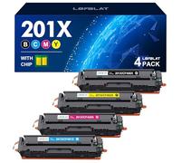 LOFBLAT Lot de 4 cartouches de toner de rechange pour HP 201X 201A CF400X CF400A Multipack Toner pour HP Color Laserjet Pro MFP M277dw M277n M252dw M277 M274n M252n M252 M277c6 Noir Cyan Jaune Magenta