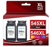 LOFBLAT PG-545 CL-546XL Cartouches d'encre Remplacement pour Canon 545 546 XL pour Pixma MX495 TR4550 TR4551 TS3150 TS3151 MG2450 MG2500 MG2950 MG2550S MG2555S MG3050（Noir Tri-Colore, 2 Pack）