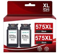 LOFBLAT PG-575XL Noir Cartouches de Remplacement pour Canon 575 576 XL PG-575 PG-576 XL Cartouches d'encre pour PIXMA TS3550i TS3551i TR4750i TR4751i (575XL 2 Noir)