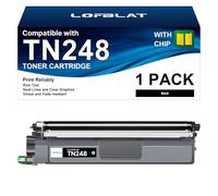 LOFBLAT TN248 Toner Noir de Rechange pour Brother TN-248XLBK TN-248CMYK pour Brother MFC-L3760CDW MFC-L8390CDW HL-L3220CWE MFC-L3740CDW MFC-L3740CDWE DCP-L3560CDW DCP-L3520CDWE HL-L3240CDW