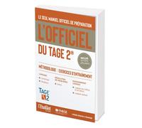 L'officiel du TAGE 2 – Manuel officiel de préparation au test – l'Etudiant