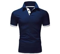 L'offre du Jour Aujourd'hui T-Shirt à Manches Courtes et col Montant pour Hommes, Mode décontractée, Blocage de Couleur, Sport Chemises Tunique Homme Manches Courtes Offres de déstockage