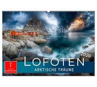Lofoten - Arktische Träume (Wandkalender 2026 DIN A2 quer), CALVENDO Monatskalender: Ein Sehnsuchtsort im hohen Norden Norwegens.