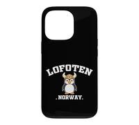 Lofoten Norway Puffin Viking Vintage Souvenir Coque pour iPhone 13 Pro