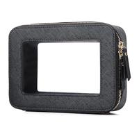 LOFOWN Petite trousse de maquillage transparente - Mini trousse de toilette de voyage transparente - Organisateur approuvé par la TSA - Trousse de maquillage transparente avec fermeture éclair -