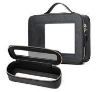 LOFOWN Petite trousse de maquillage transparente - Mini trousse de toilette de voyage transparente - Organisateur approuvé par la TSA - Trousse de maquillage transparente avec fermeture éclair -