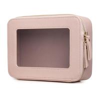 LOFOWN Petite trousse de maquillage transparente - Mini trousse de toilette de voyage transparente - Organisateur approuvé par la TSA - Trousse de maquillage transparente avec fermeture éclair -