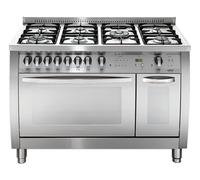 Lofra Courbe CSD126GV + Et / 2CI Cuisine 120CM 7 Feux Double Four Inox Satin