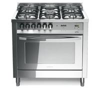 Lofra Cuisine PLG96MFT/C 90CM Inox Four Électrique Ventilé CE. 5 Brûleurs Gaz