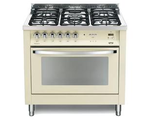 Lofra Cuisine Rainbow Pbig96Gvt/C 90Cm Four À Gaz Ventilé Piano 5 Feux
