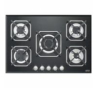 Lofra Cuisinière À Gaz Sirio HGN7E0 75Cm Finitions En Verre Noir 5 Brûleurs