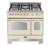 Lofra Dolce Vita Cuisine 90Cm Ivoire/Acier 5 Brûleurs Ce.A Rbid96Mfte/Ci