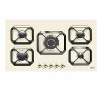 Lofra Dolce Vita Hrbi9Ao Piano De Cuisson 90Cm Ivoire 1 Triple Couronne 5 Feux