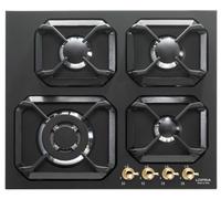 Lofra Dolce Vita Hrnm6G0 Cuisinière 60Cm Noir Triple Couronne 4 Brûleurs