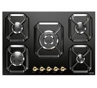 Lofra Dolce Vita Hrnm7A0 Cuisinière 70Cm Noir Triple Couronne 5 Brûleurs