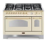 Lofra Dolce Vita Rbid126Mft+E/2Aeo Cuisine 120Cm 62010013 Ivoire/ Laiton 7 Feux
