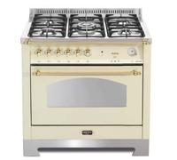 Lofra Dolce Vita Rbig96Gvgti Cuisine 90Cm Four À Gaz Ivoire/Brass 41060108