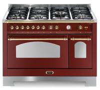 Lofra Dolce Vita Rrd126Mft+E/2Aeo Cuisine 120X60 Rouge Bourgogne 7 Feux Four