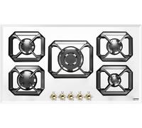 Lofra Dolcevita HrBp9Ao Piano De Cuisson 90Cm Blanc Perlé 5 Brûleurs