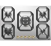 Lofra DolcevitA Hrs7Ao Piano De Cuisson 70Cm Inox 5 Brûleurs 1 Tripla Corona