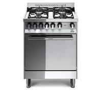 LOFRA M65MF cuisinière 60x50 inox poli · 4 brûleurs gaz · four électrique multifonction 57 L