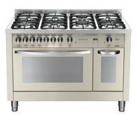 Lofra PBID126GV+E/2CI Cuisine Ivoire 120X60 Four À Gaz Ventilé 5 Brûleurs