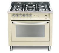 Lofra Pbig96Mft/C Cuisine 90Cm Four Électrique Plaque De Cuisson Inox 5 Brûleurs