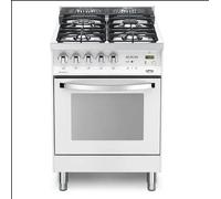 Lofra Pbp66Mft/C Cuisine Rainbow 60Cm Blanc Perle 4 Brûleurs Four Électrique