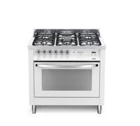 Lofra Pbpg96Mft/C Cuisine 90Cm 5 Brûleurs Four Électrique Ventilé Blanc Perle