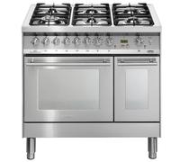 Lofra Pd96MfTe/CiSf Cuisine 90Cm Inox Four Électrique Multifonction 5 Brûleurs