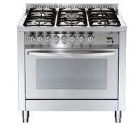 Lofra Pg96Mf/Ci Cuisine 90Cm Inox Four Électrique Multifonction 4 Brûleurs
