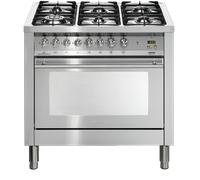 Lofra PG96MFT/CISF Cuisine 90Cm Inox Four Électrique Multifonction 6 Brûleurs
