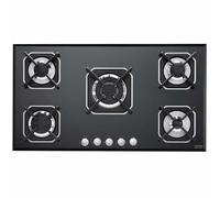 Lofra Piano De Cuisson Gaz Marte Hgn9E0 90Cm Verre Noir Grilles En Fonte 5 Feux