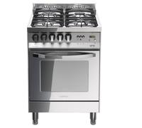 Lofra Pl66Mft/C Cuisine Rainbow 60Cm 4 Brûleurs Four Gaz Ventilé Total Inox