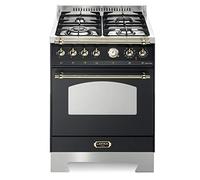 Lofra RNM66MFT/C Cuisinière Noir Gaz A - Fours et cuisinières (Cuisinière, Noir, Rotatif, Acier inoxydable, Devant, Électronique)