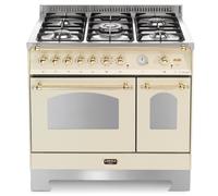 Lofra Roulé Rsd96mfte/Ci Cuisine 90X60 Acier 5 Brûleurs Double Four