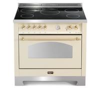 Lofra Roulé Rbig96mft/5i Cuisine 90CM 60060051 Ivoire/Laiton 5 Regions Cuisson