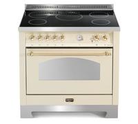 Lofra Roulé Rbig96mft/5i Cuisine 90CM 60060051 Ivoire/Laiton 5 Regions Cuisson